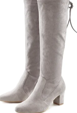 Stiefel|LASCANA Schlupfstiefel grau
