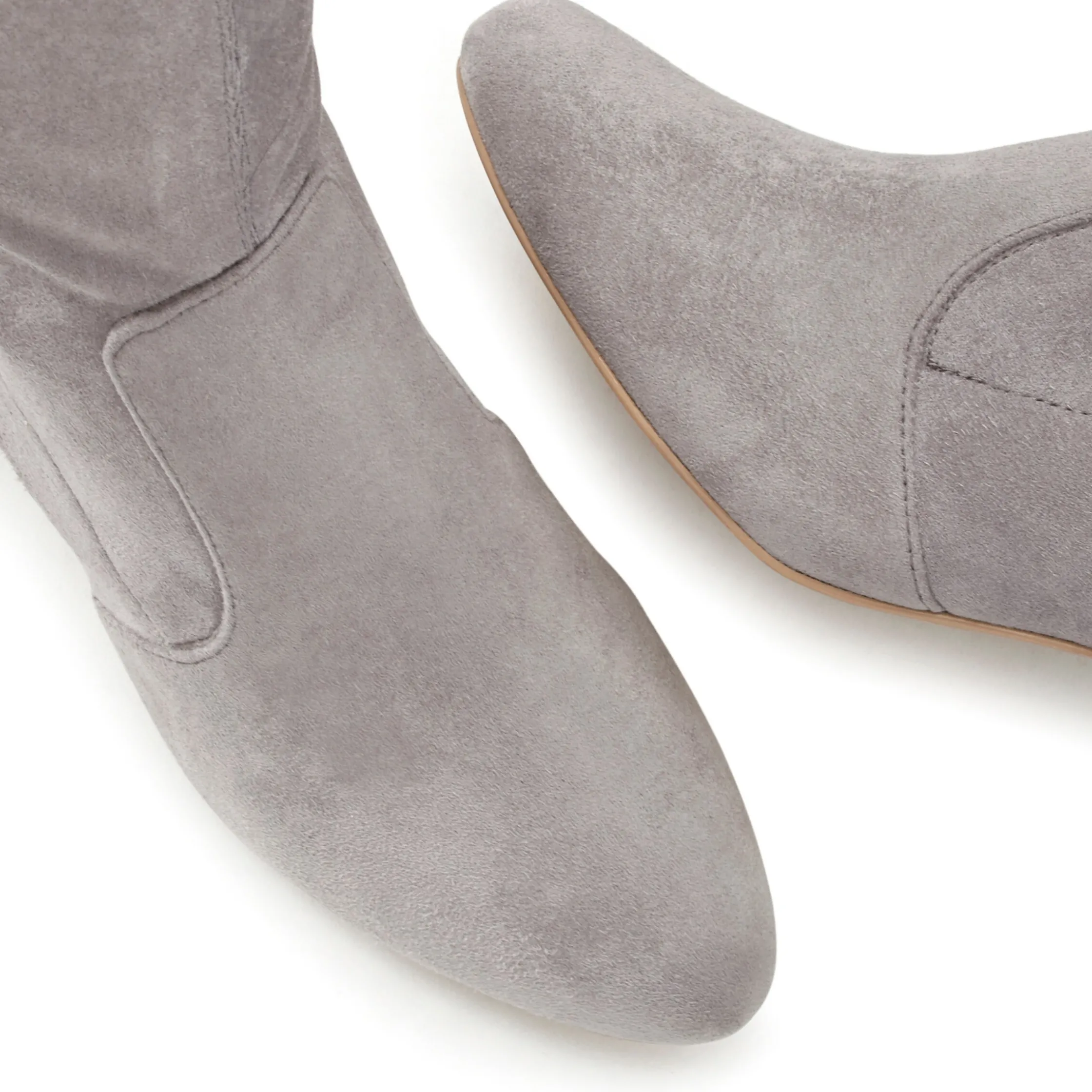Stiefel|LASCANA Schlupfstiefel grau