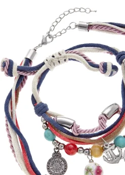 Schmuck|LASCANA Schmuckset blau-rot-weiß/rot/weiß