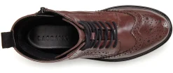 Stiefeletten|Stiefel|LASCANA Schnürboots bordeaux