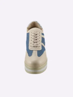 Sneakers & Schnürer|heine Schnürer beige-blau