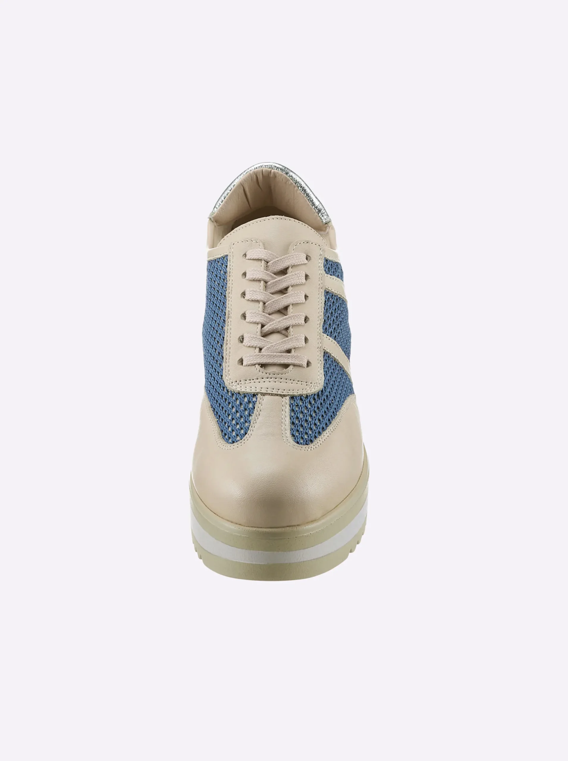 Sneakers & Schnürer|heine Schnürer beige-blau