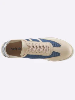 Sneakers & Schnürer|heine Schnürer beige-blau