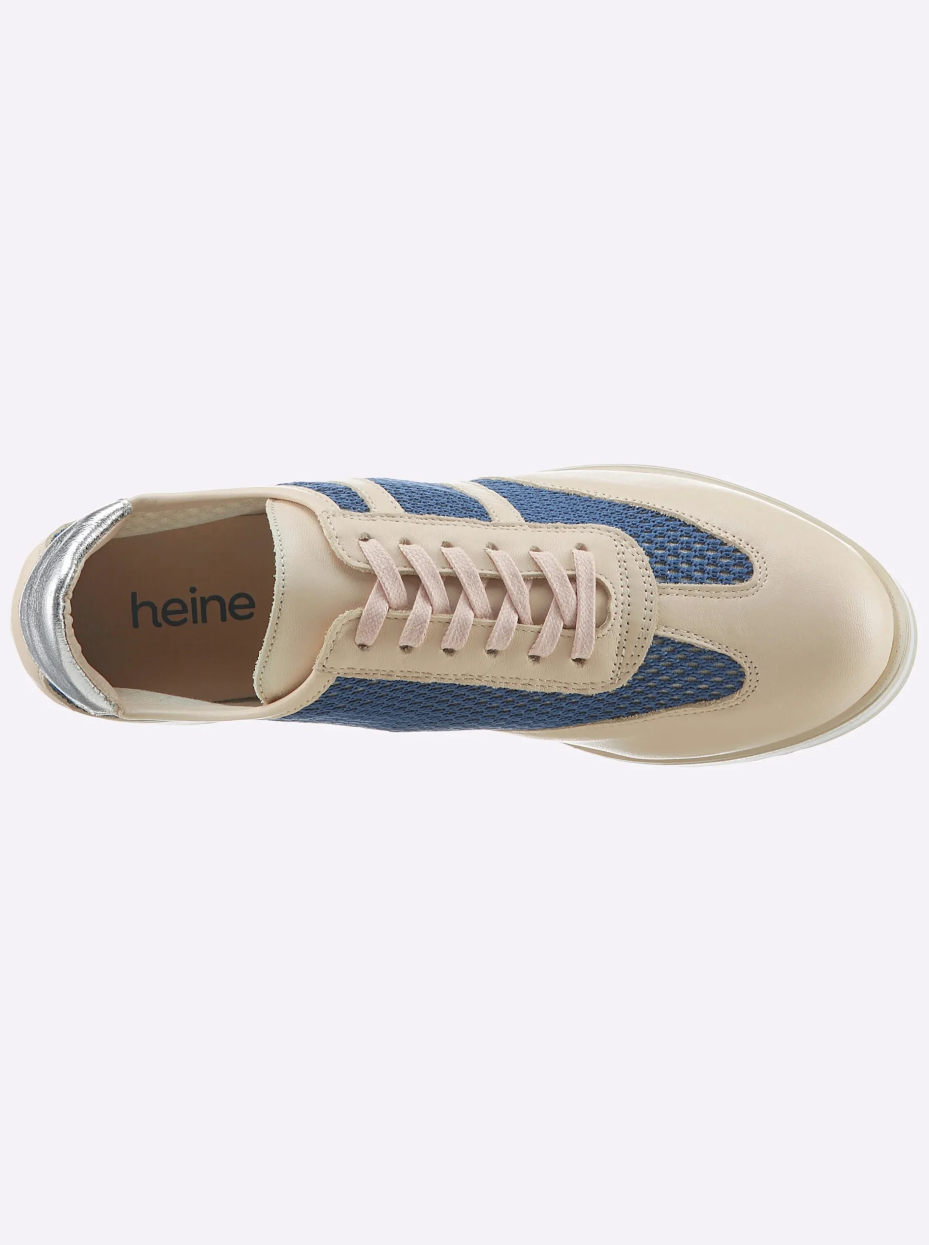 Sneakers & Schnürer|heine Schnürer beige-blau