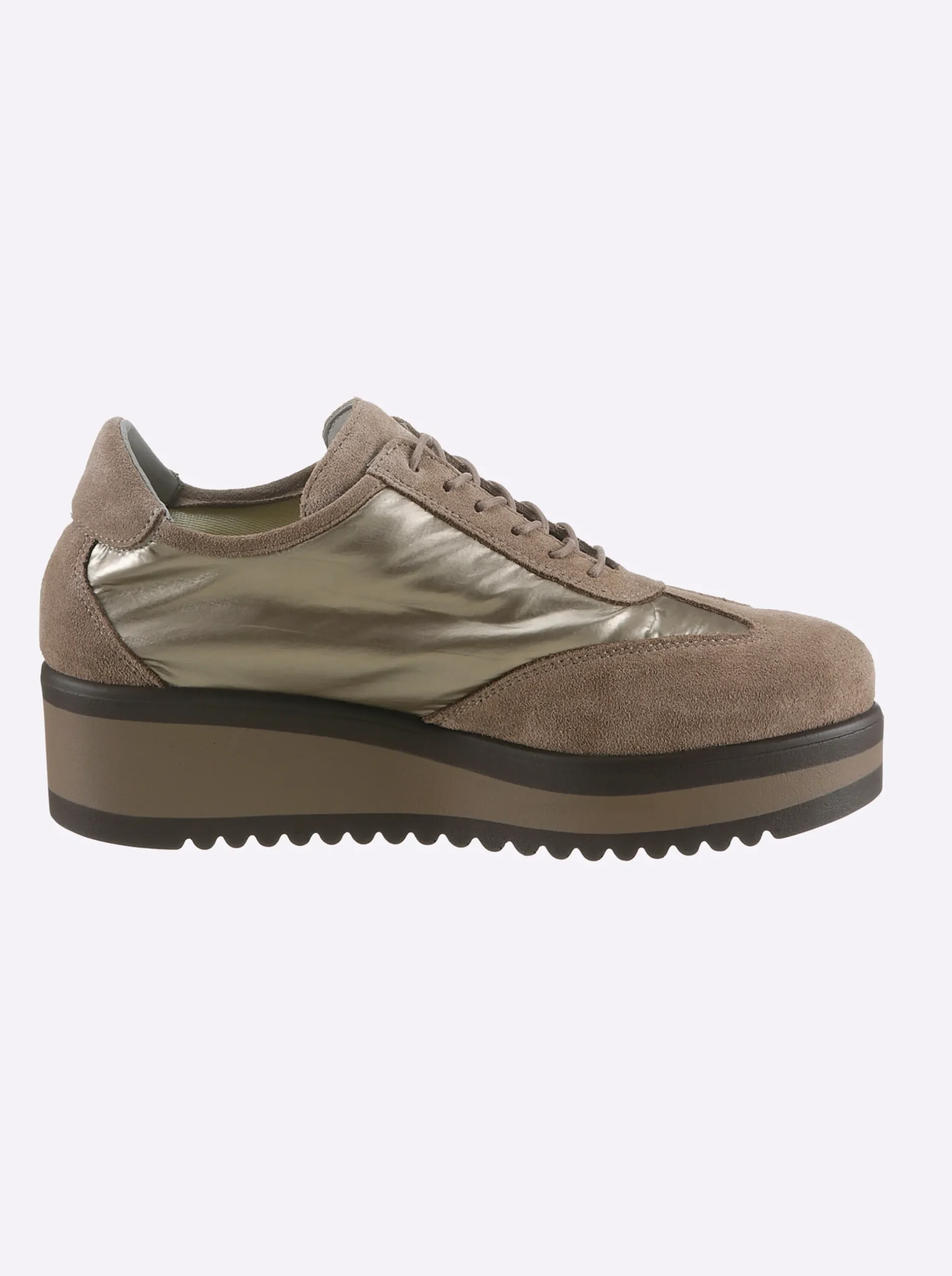 Sneakers & Schnürer|heine Schnürer taupe