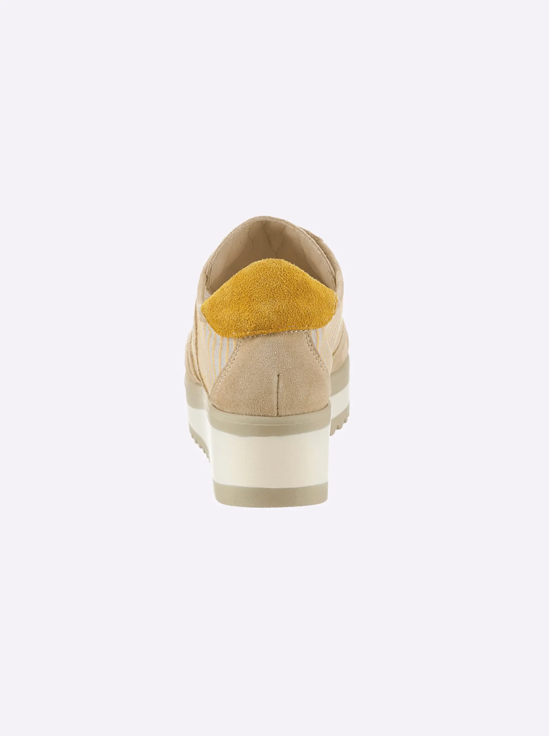 Sneakers & Schnürer|heine Schnürer sand-gelb-gemustert