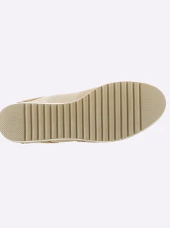 Sneakers & Schnürer|heine Schnürer sand-gelb-gemustert