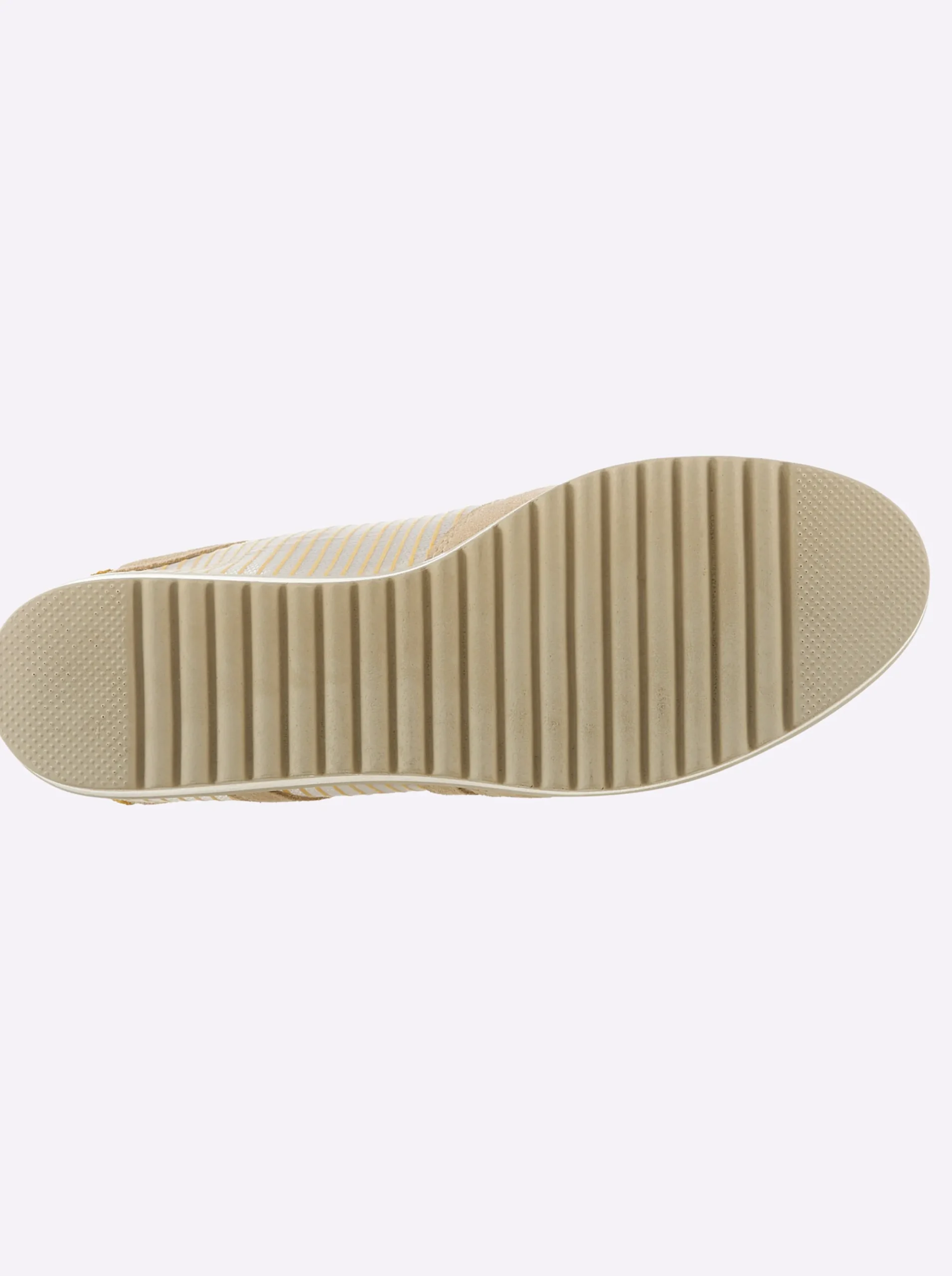 Sneakers & Schnürer|heine Schnürer sand-gelb-gemustert