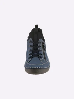 Sneakers & Schnürer|Rieker Schnürschuh mittelblau