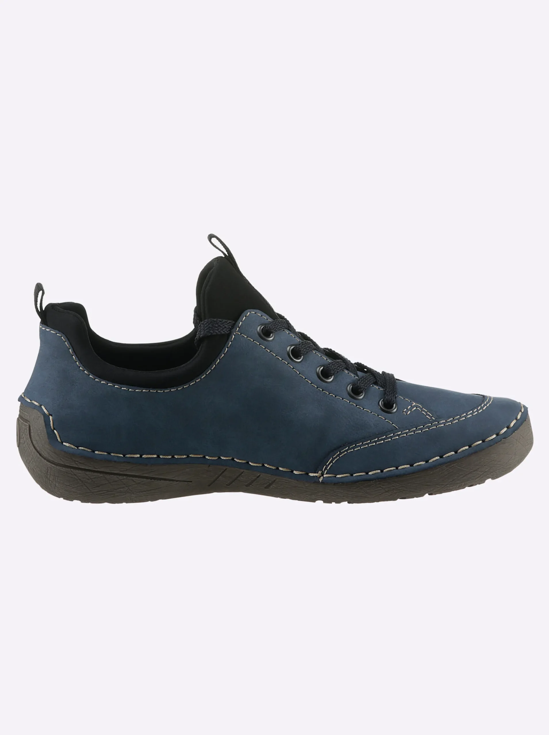 Sneakers & Schnürer|Rieker Schnürschuh mittelblau