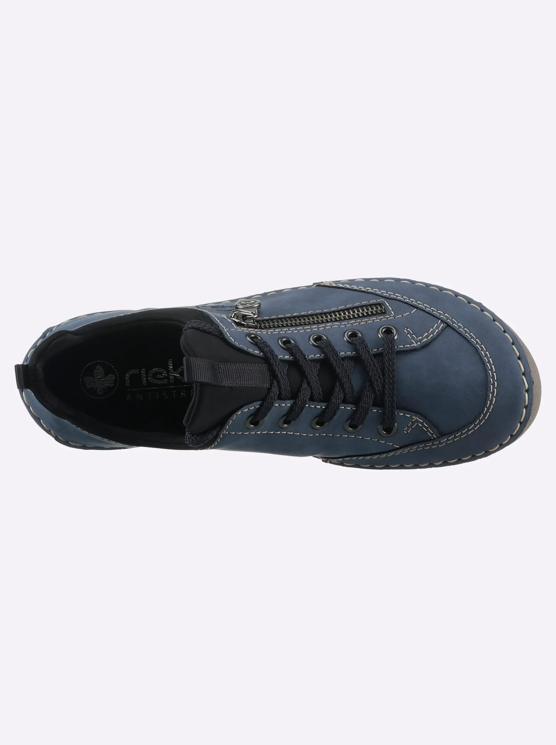 Sneakers & Schnürer|Rieker Schnürschuh mittelblau