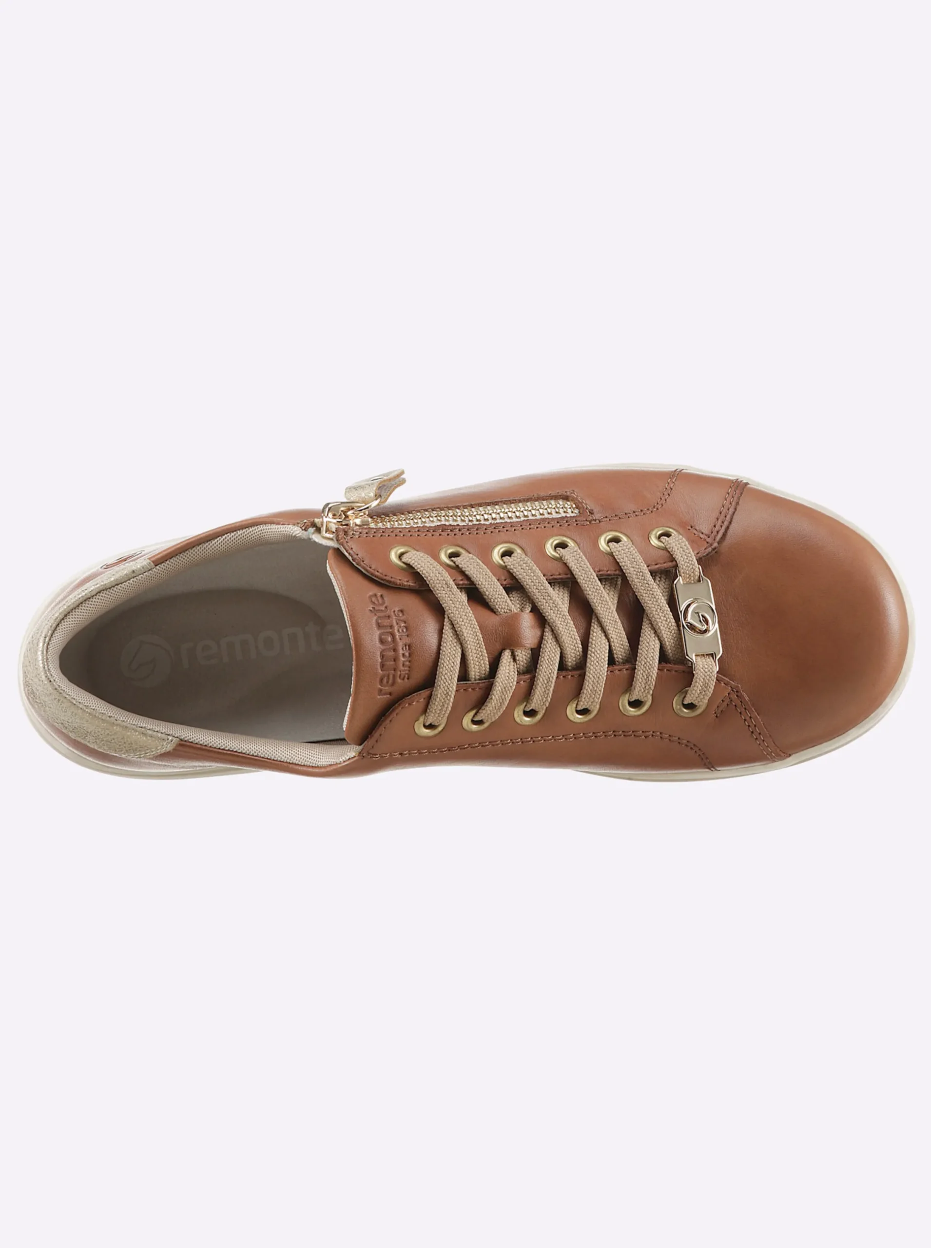 Sneakers & Schnürer|Remonte Schnürschuh cognac