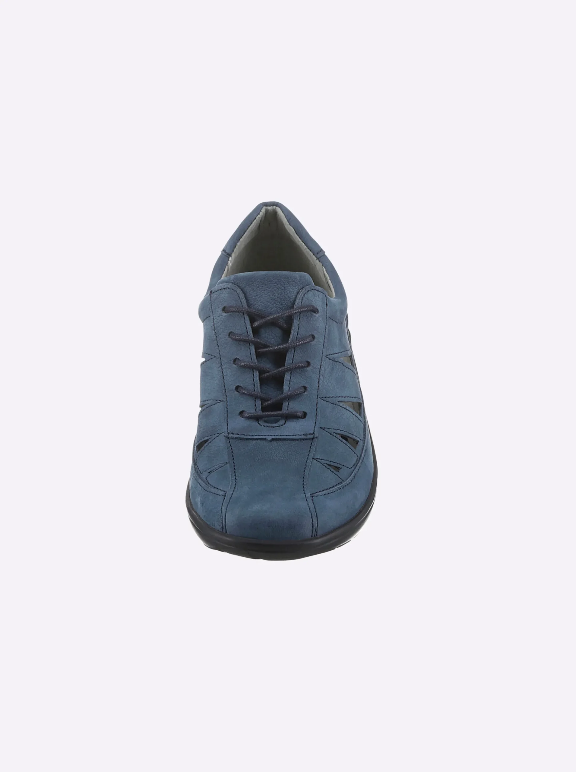 Sneakers & Schnürer|airsoft comfort+ Schnürschuh aus Nubukleder jeansblau