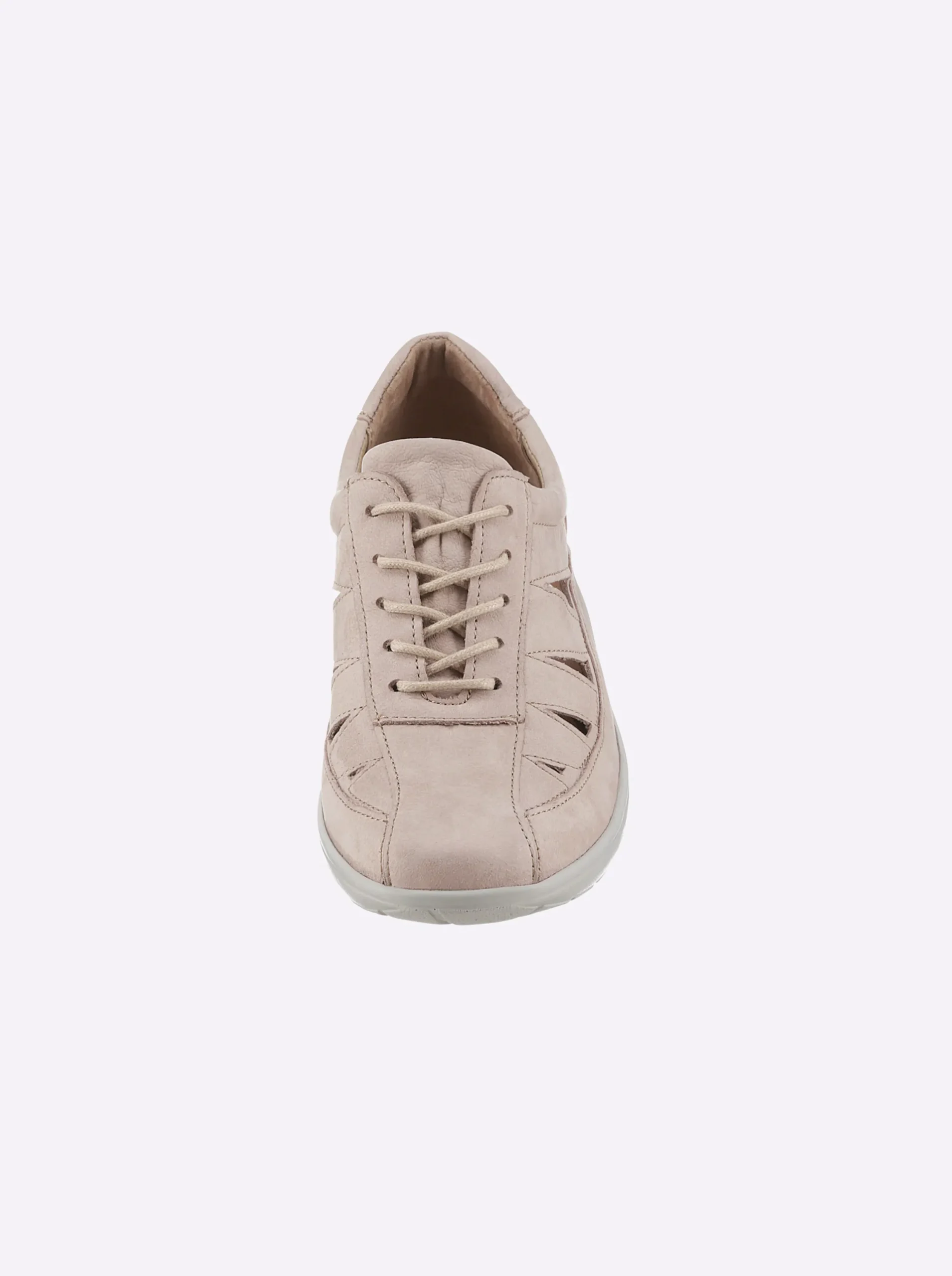 Sneakers & Schnürer|airsoft comfort+ Schnürschuh aus Nubukleder beige