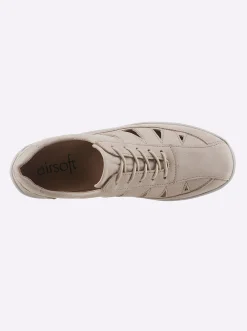 Sneakers & Schnürer|airsoft comfort+ Schnürschuh aus Nubukleder beige
