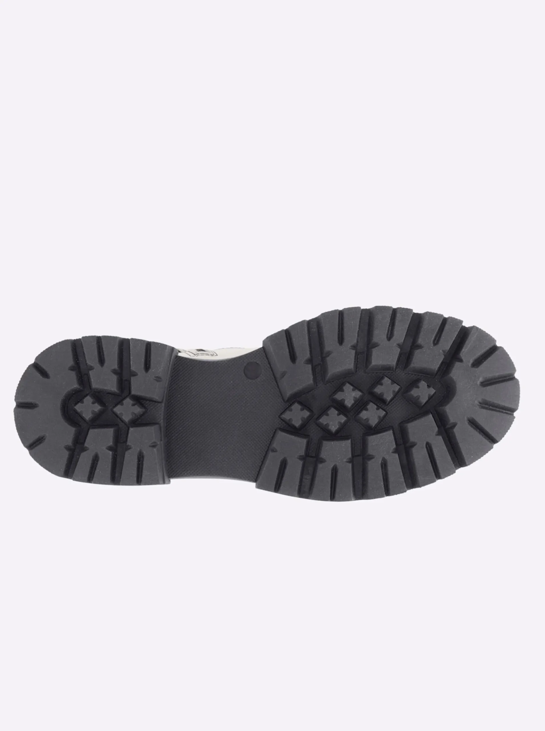 Stiefeletten|Stiefel|heine Schnürstiefelette weiß-schwarz