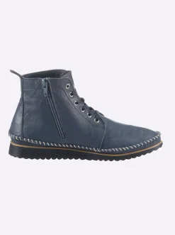 Stiefeletten|Stiefel|Andrea Conti Schnürstiefelette marine