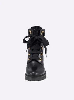 Stiefeletten|Stiefel|heine Schnürstiefelette schwarz
