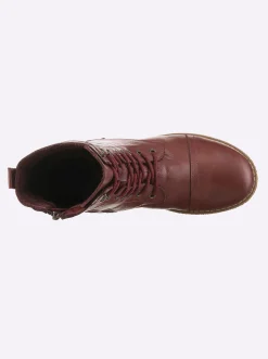 Stiefeletten|Stiefel|Andrea Conti Schnürstiefelette burgund