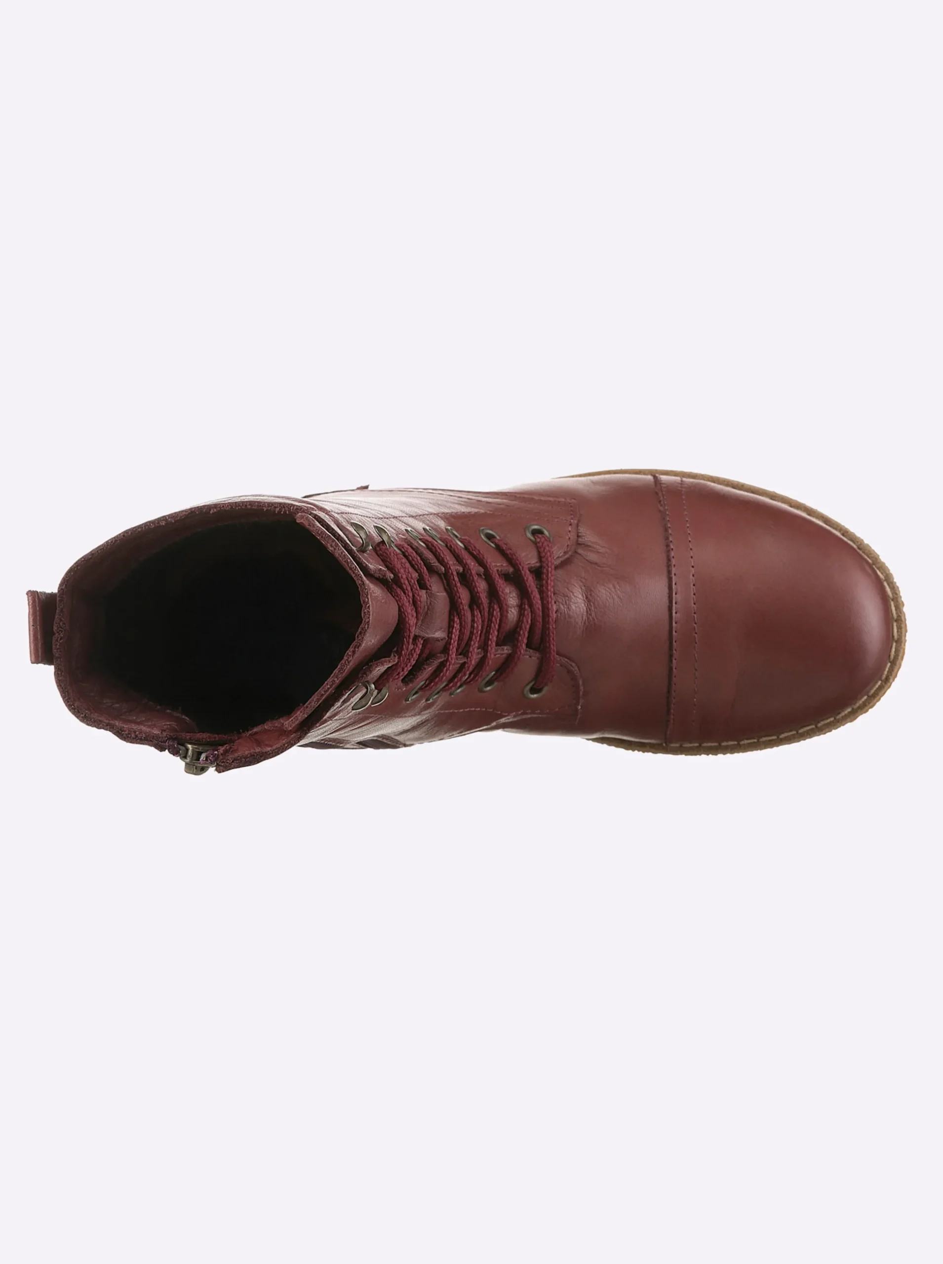 Stiefeletten|Stiefel|Andrea Conti Schnürstiefelette burgund