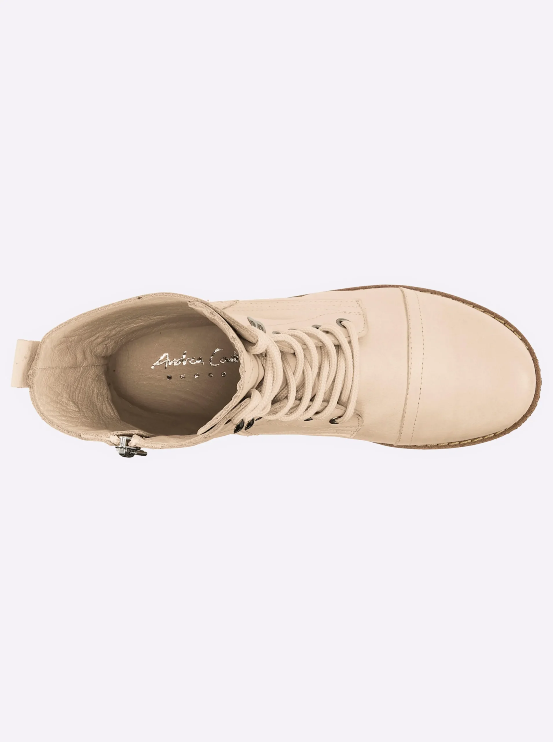 Stiefeletten|Stiefel|Andrea Conti Schnürstiefelette creme
