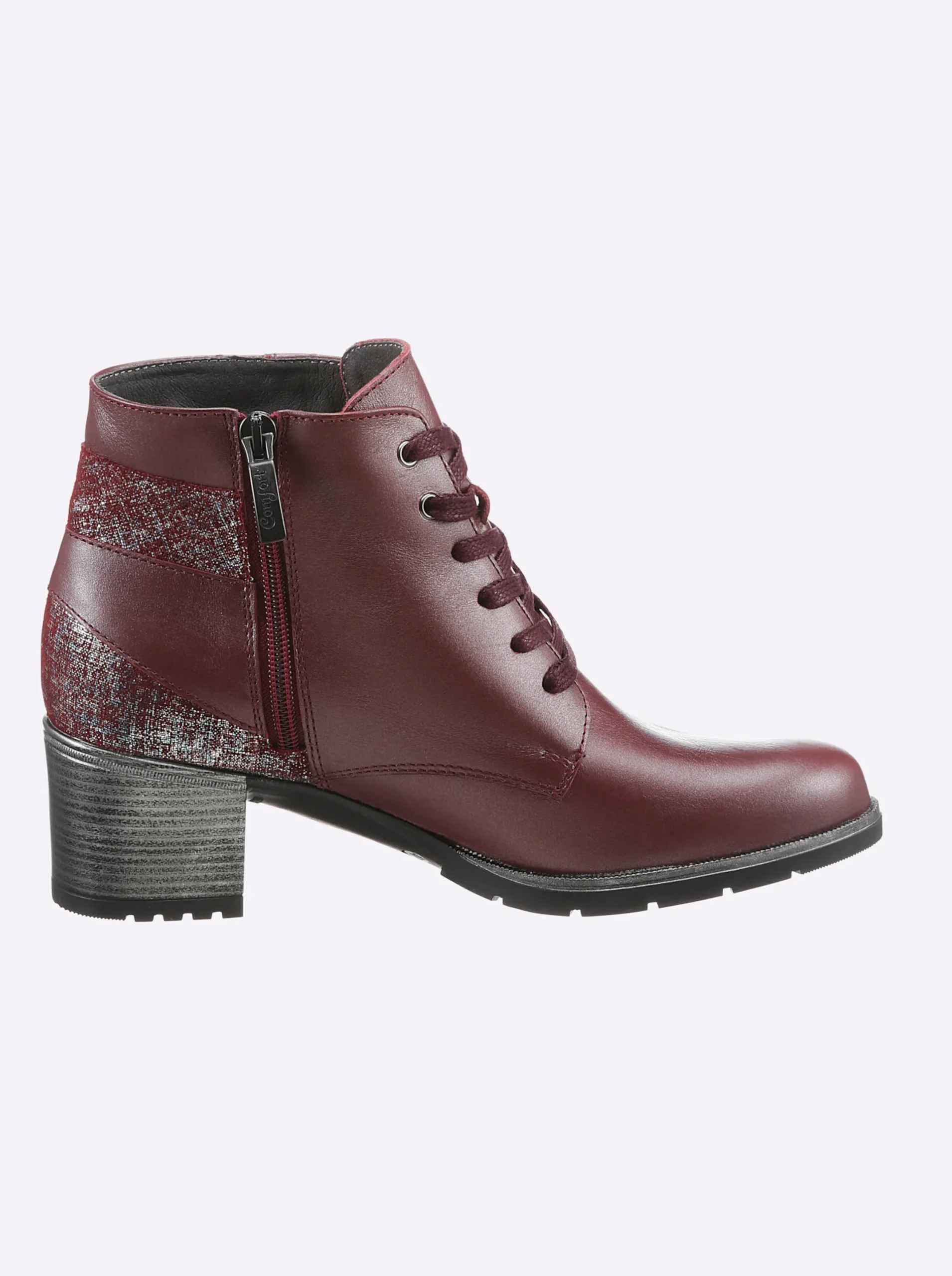 Stiefeletten|Stiefel|heine Schnürstiefelette burgund
