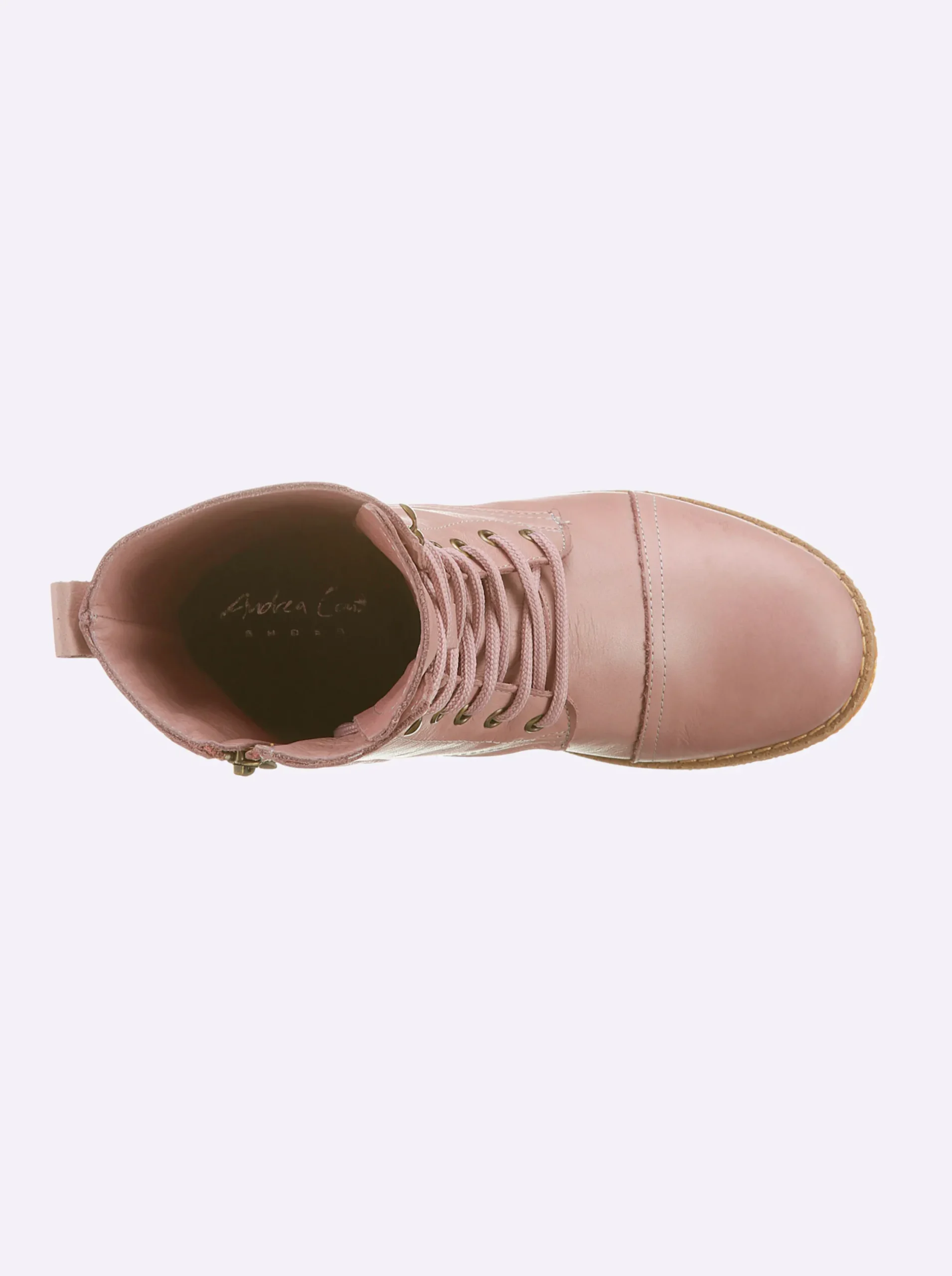Stiefeletten|Stiefel|Andrea Conti Schnürstiefelette altrosa