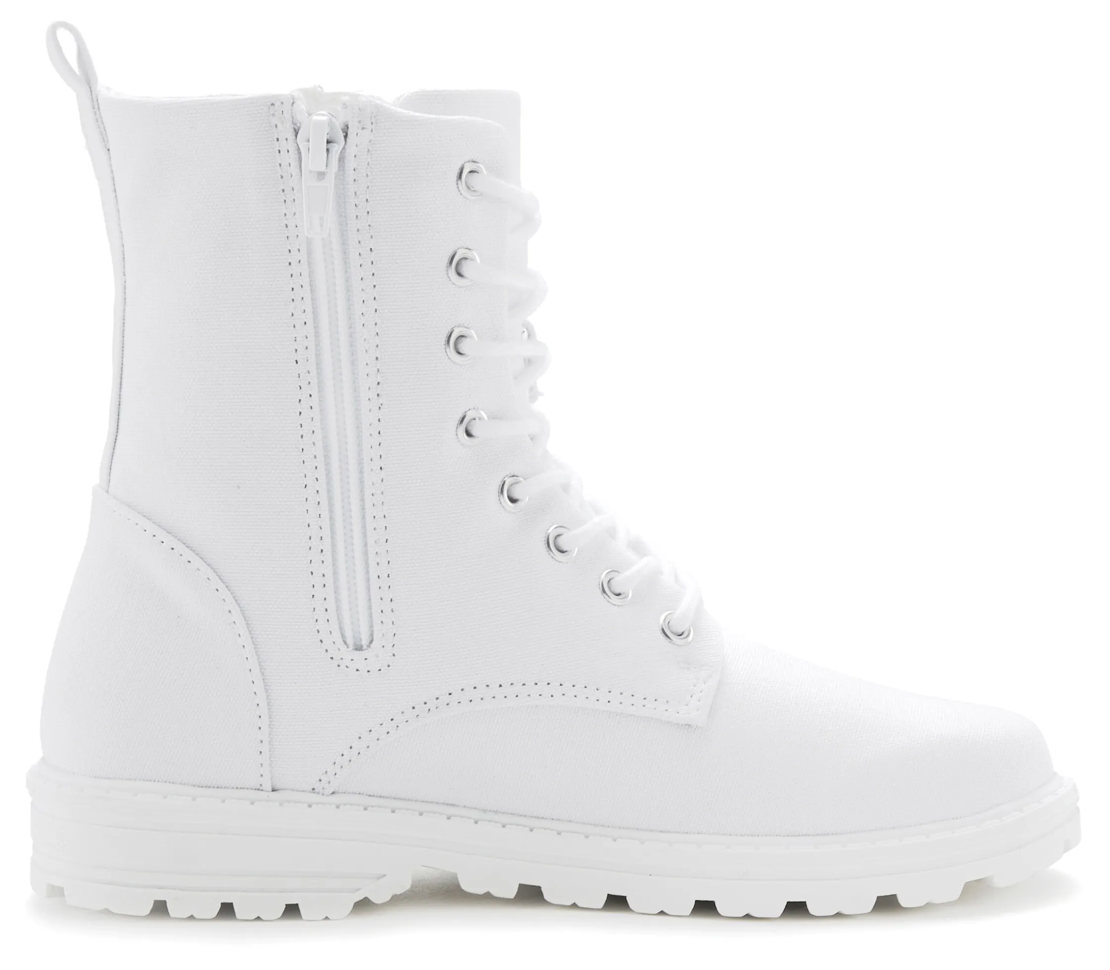 Stiefeletten|Stiefel|LASCANA Schnürstiefelette weiß