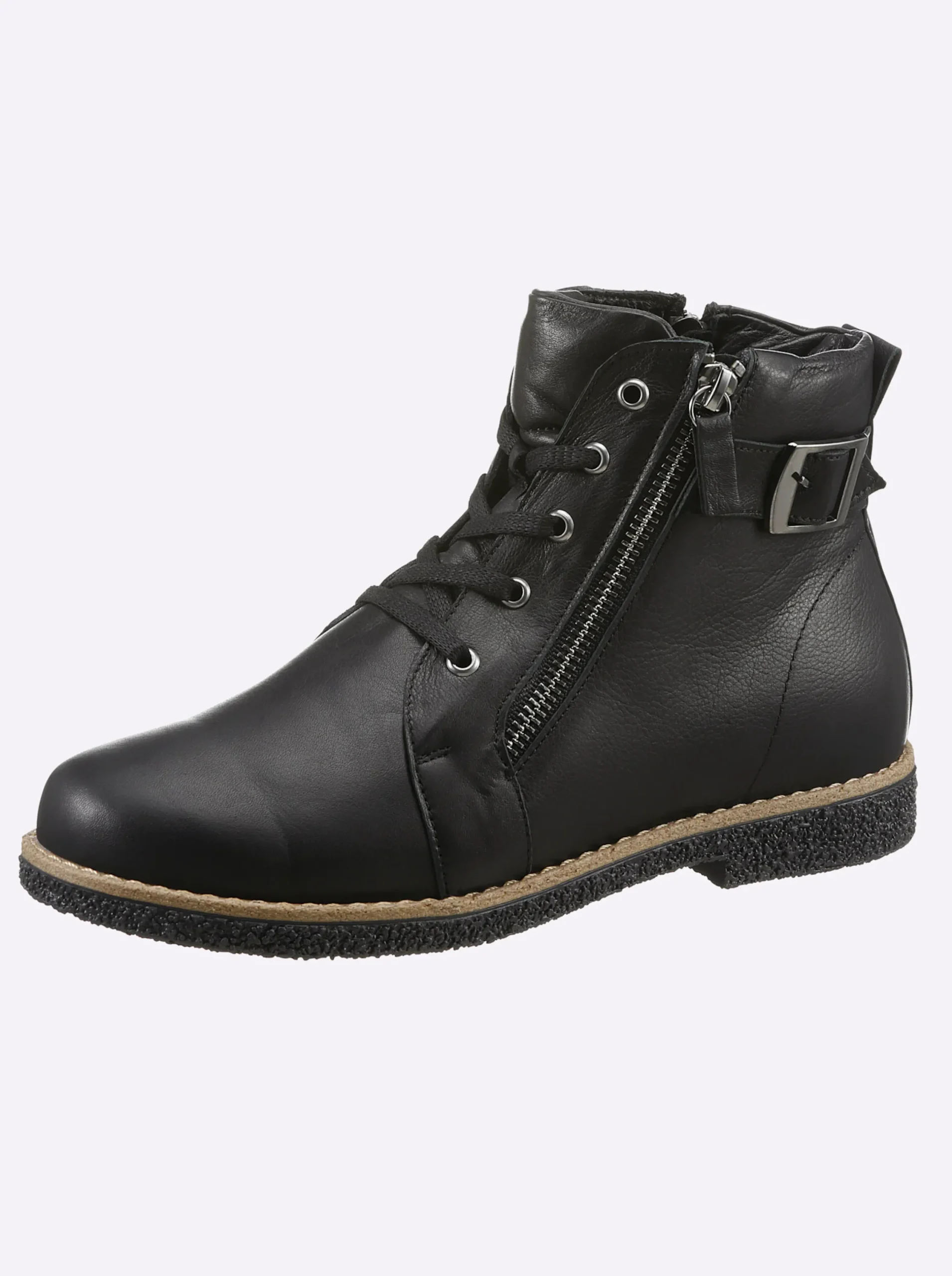Stiefeletten|Stiefel|Andrea Conti Schnürstiefelette schwarz