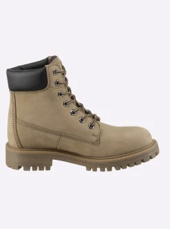 Stiefeletten|Stiefel|heine Schnürstiefelette taupe