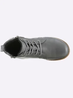 Stiefeletten|Stiefel|Andrea Conti Schnürstiefelette grau