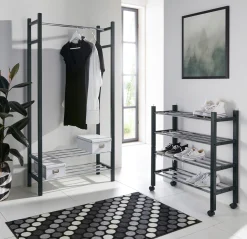 Schuhschränke|heine home Schuhregalrollen schwarz