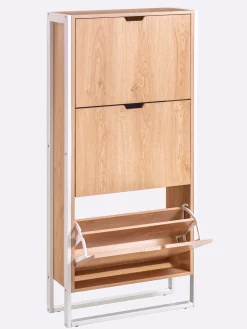 Schuhschränke|heine home Schuhschrank natur-weiß