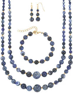 Schmuck| Set blau
