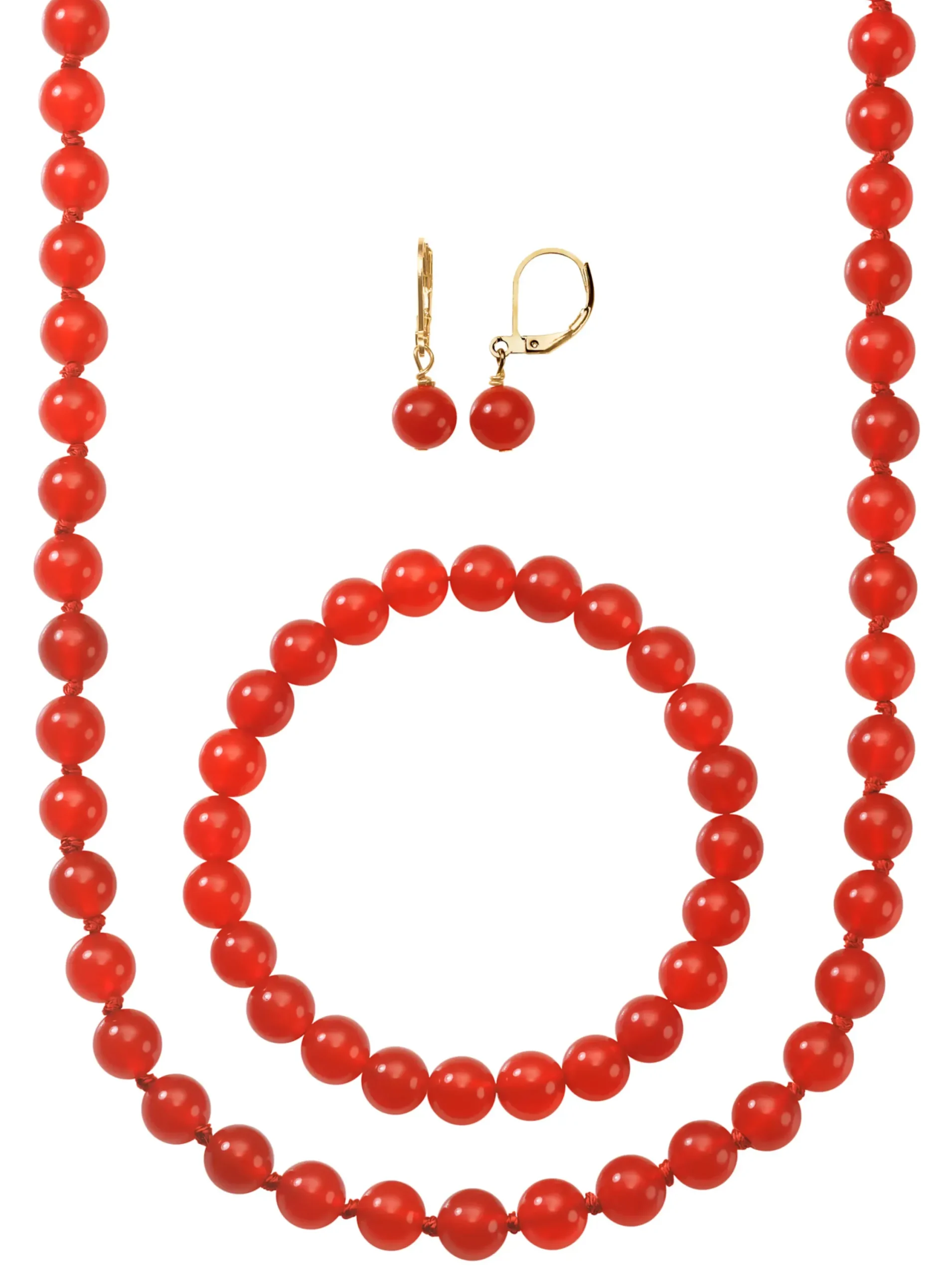 Schmuck| Set rot