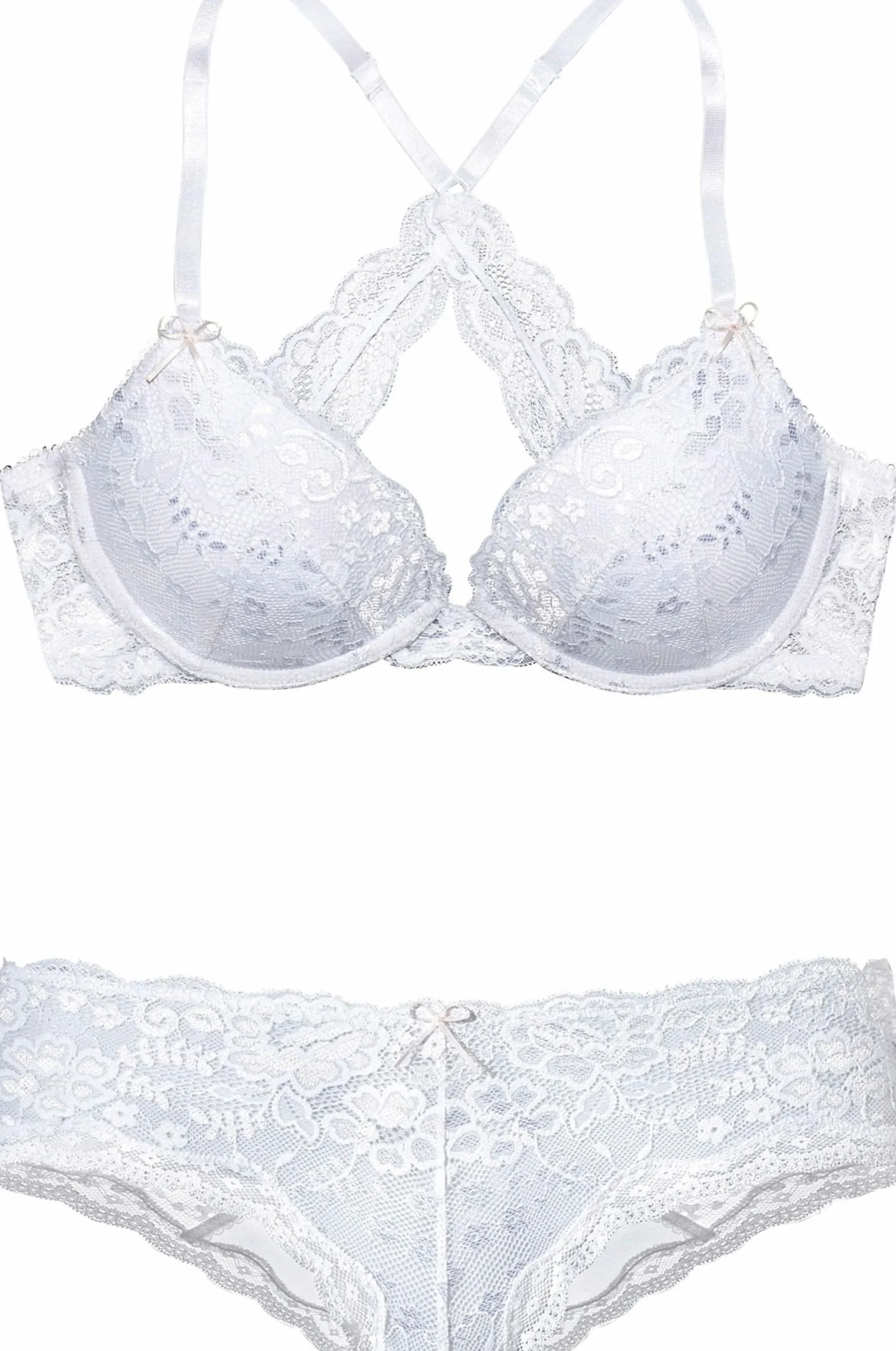 Bhs|LASCANA Set: Push-up-BH weiß