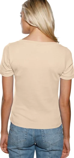 Basics|Shirts|heine Shirt aus Rippenware beige