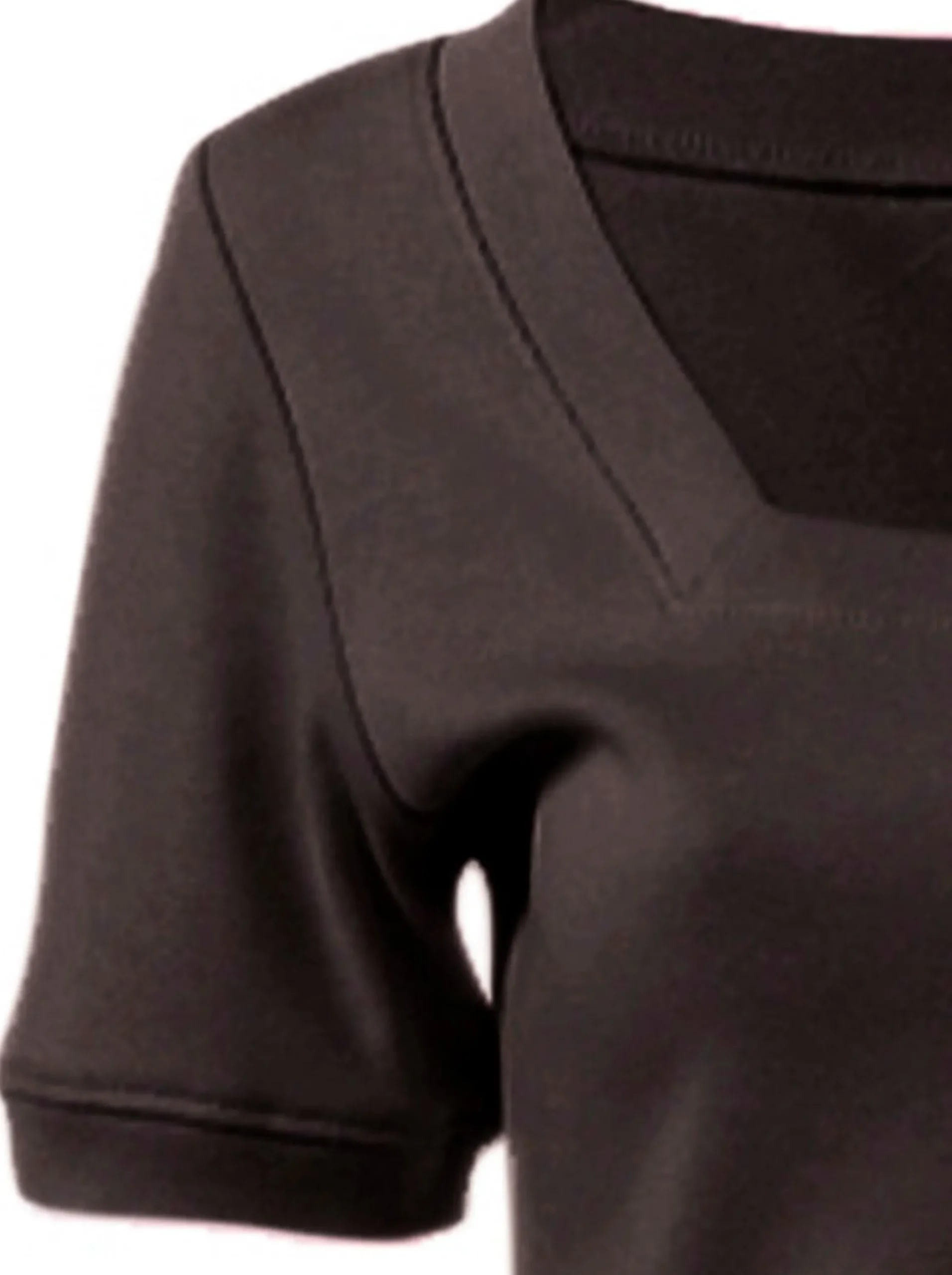 Strandmode|heine Shirt aus Rippenware schokobraun