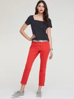 Basics|heine Shirt aus Rippenware marine