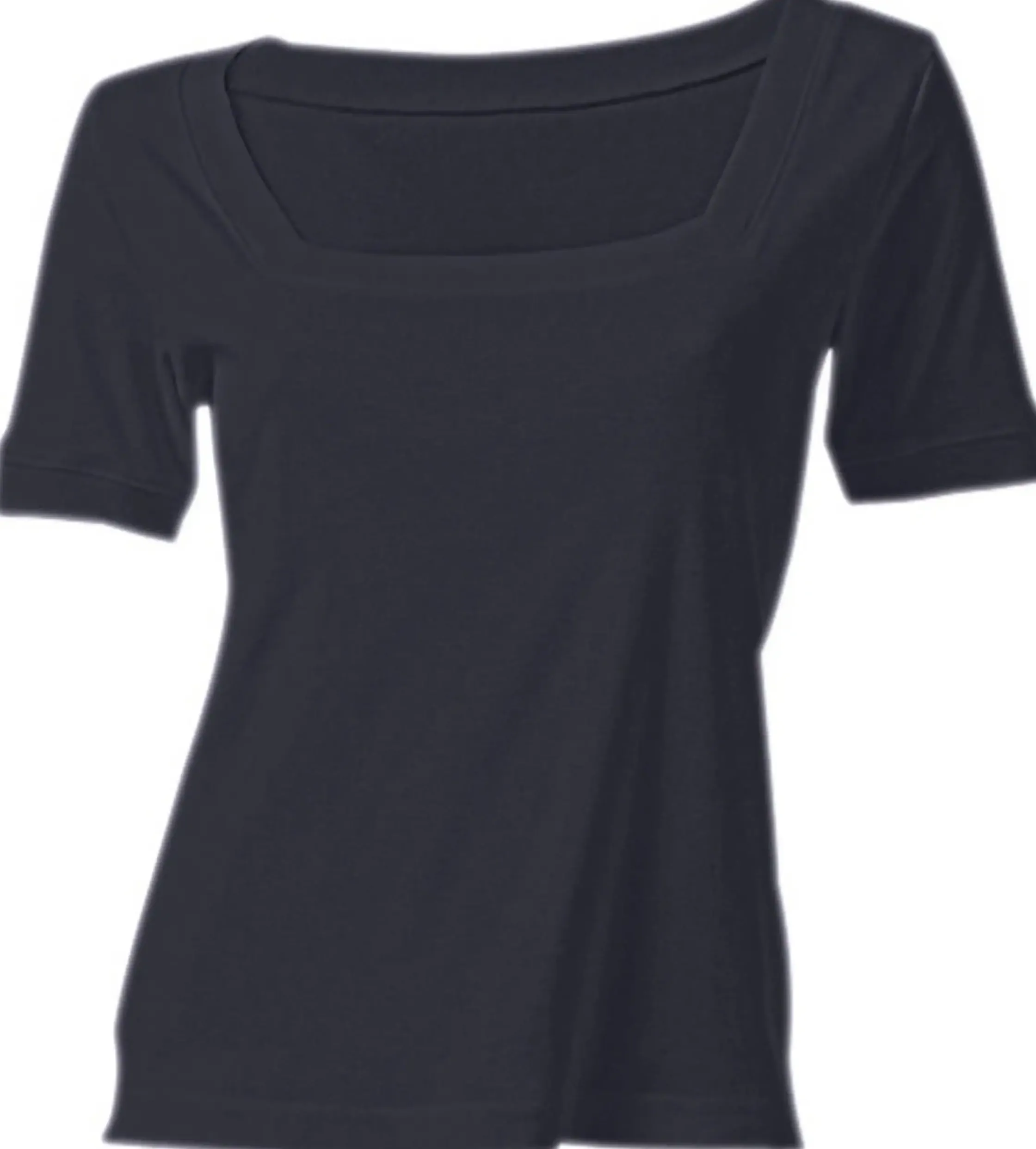Basics|heine Shirt aus Rippenware marine