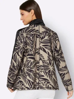 Jacken| Shirtjacke schwarz-sand