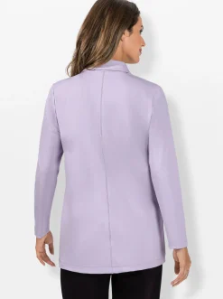 Jacken| Shirtjacke mit Glitzer-Effekten flieder