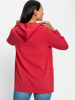Jacken|heine Shirtjacke mit leichtem Glanz erdbeere