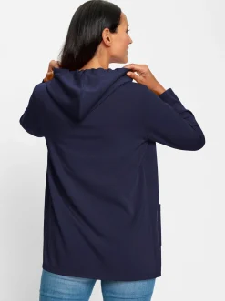 Jacken|heine Shirtjacke mit leichtem Glanz marine