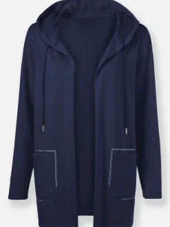 Jacken|heine Shirtjacke mit leichtem Glanz marine