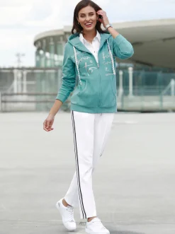 Jacken| Shirtjacke mit Schriftzügen ozean
