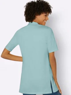 Jacken| Shirtjacke mit Seitenschlitzen mint