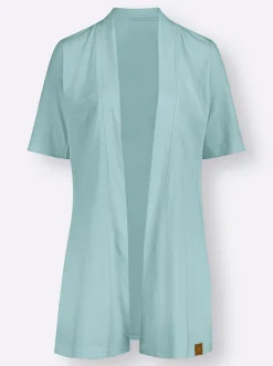 Jacken| Shirtjacke mit Seitenschlitzen mint