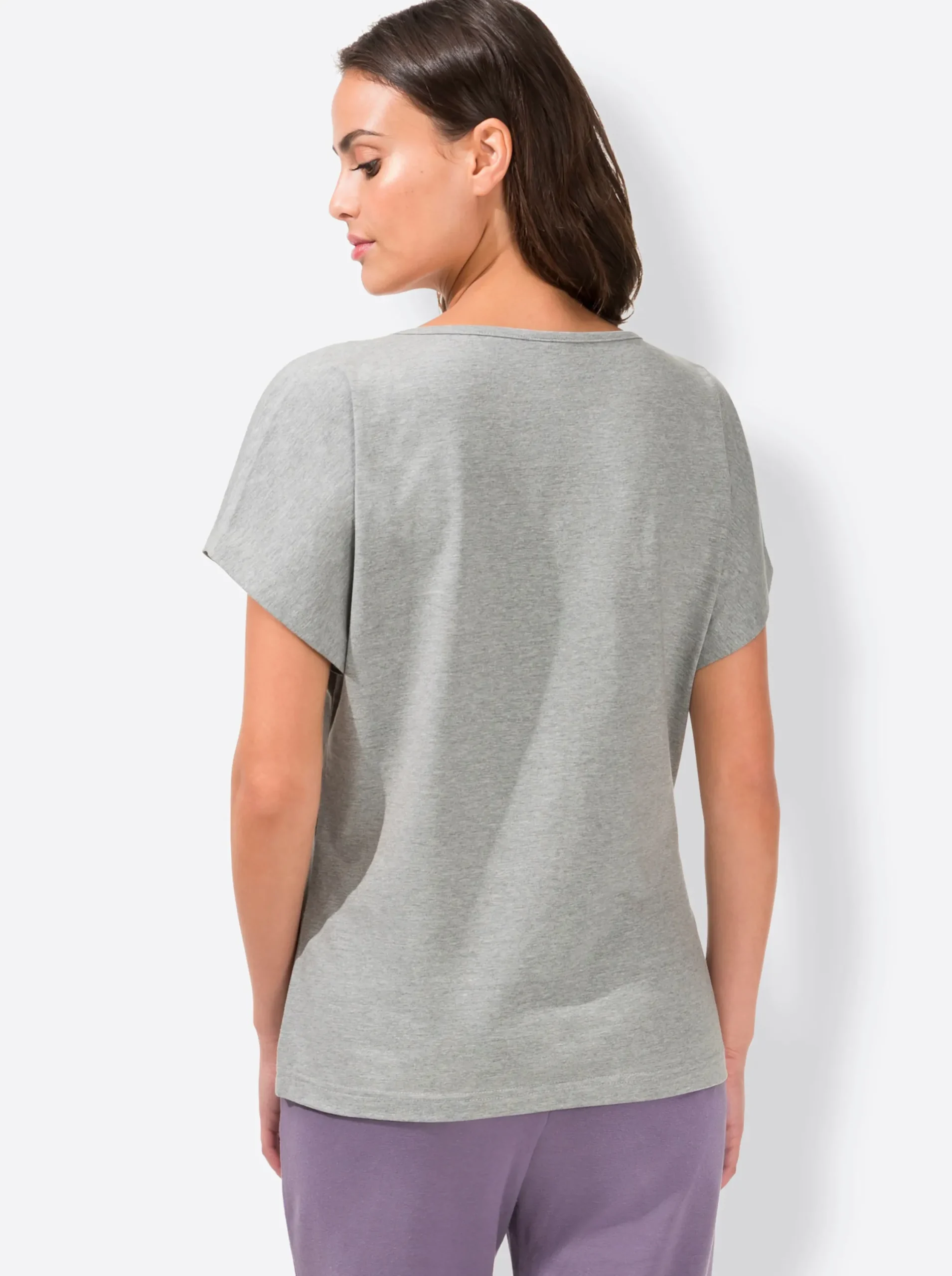 Homewear|Homewear|feel good Shirts grau+grau-gepunktet