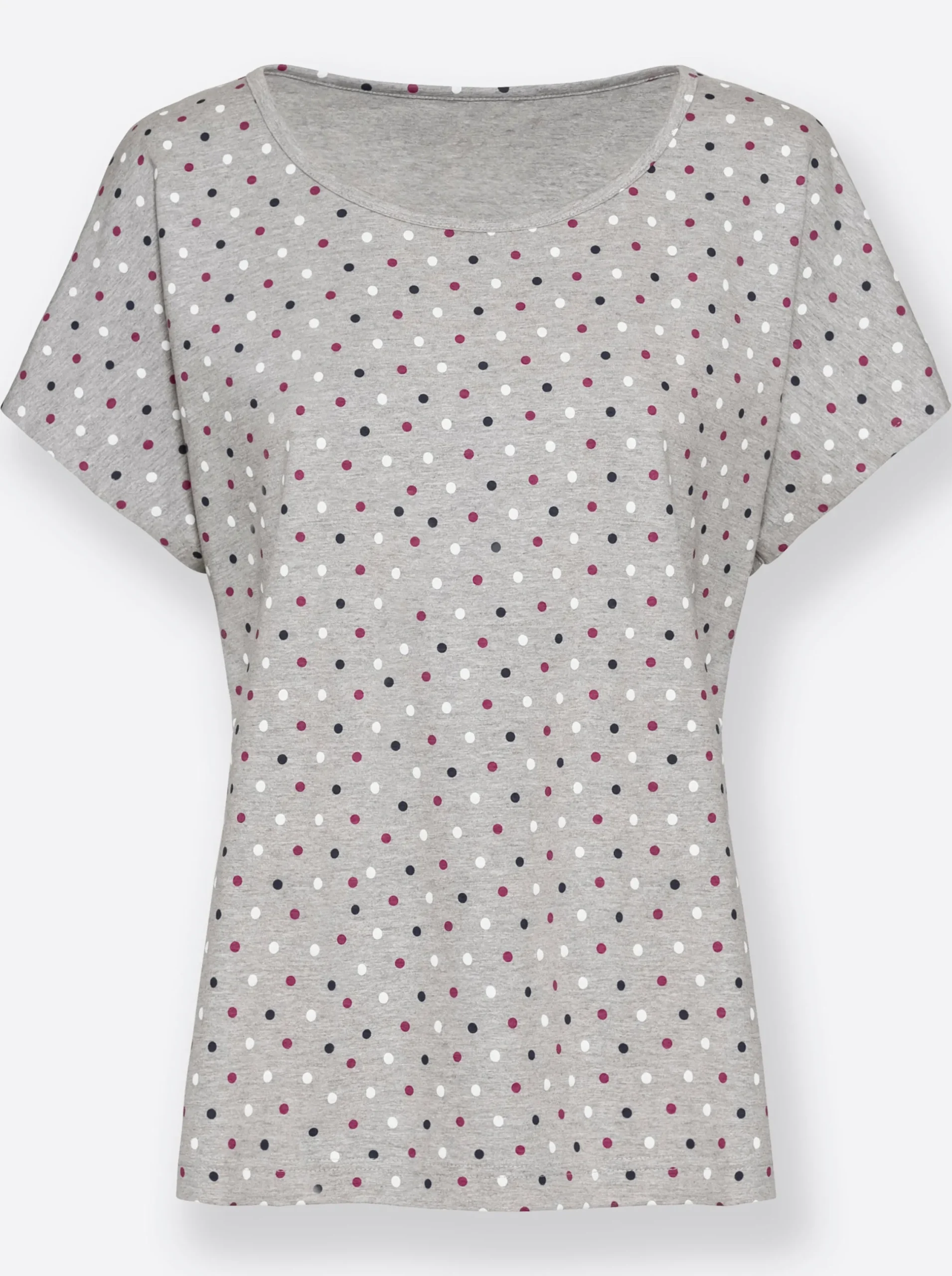 Homewear|Homewear|feel good Shirts grau+grau-gepunktet